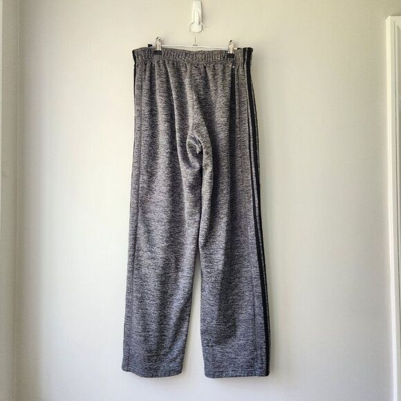 Adidas Track Pants | Men's Med | Gray Climawarm 3 Stripes Athletic Straight - Picture 5 of 8